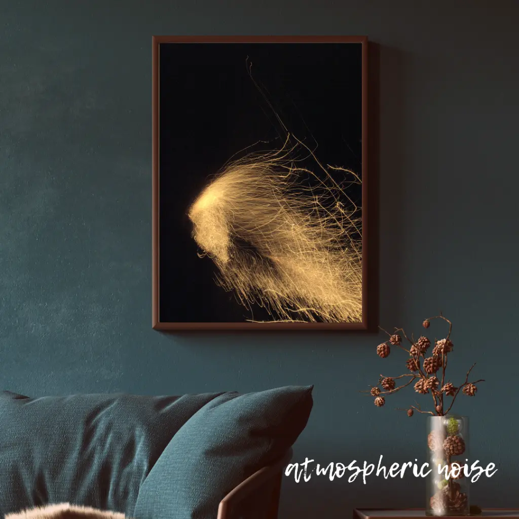Blue Wall Art Photo Frame Mockup for Instagram Post.webp