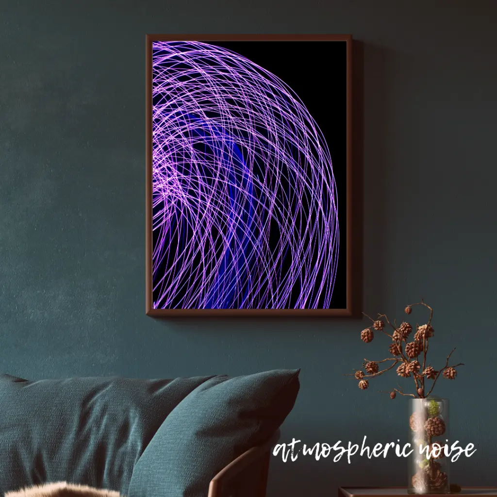 Blue Wall Art Photo Frame Mockup for Instagram Post.webp