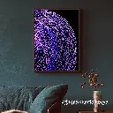 Blue Wall Art Photo Frame Mockup for Instagram Post.webp