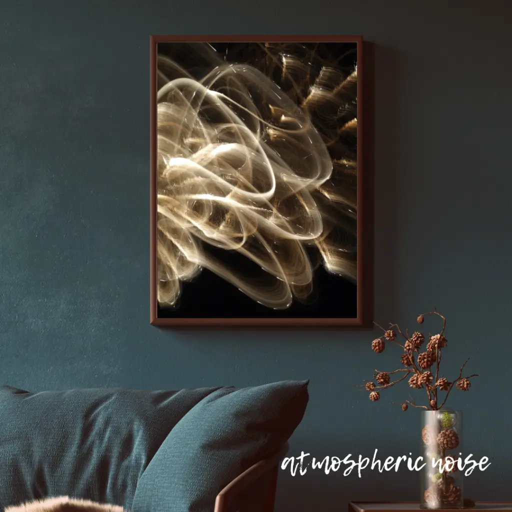 Blue Wall Art Photo Frame Mockup for Instagram Post.webp