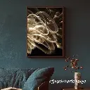 Blue Wall Art Photo Frame Mockup for Instagram Post.webp