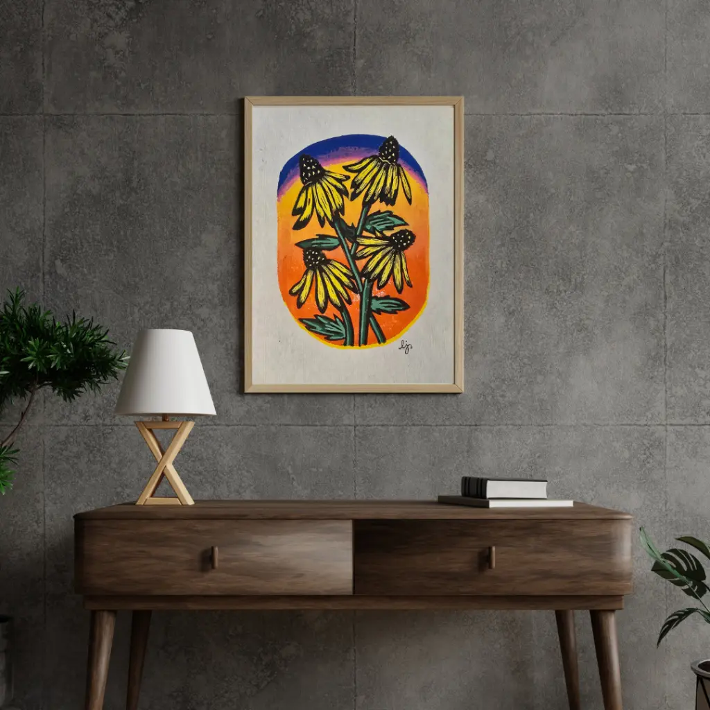 Grey 3D Industrial Style Wall Frame Mockup Instagram Post.webp