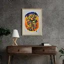 Grey 3D Industrial Style Wall Frame Mockup Instagram Post.webp