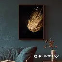 Blue Wall Art Photo Frame Mockup for Instagram Post.webp