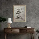 Grey 3D Industrial Style Wall Frame Mockup Instagram Post.webp