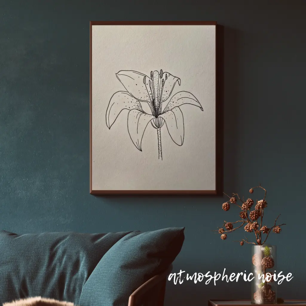 Blue Wall Art Photo Frame Mockup for Instagram Post.webp
