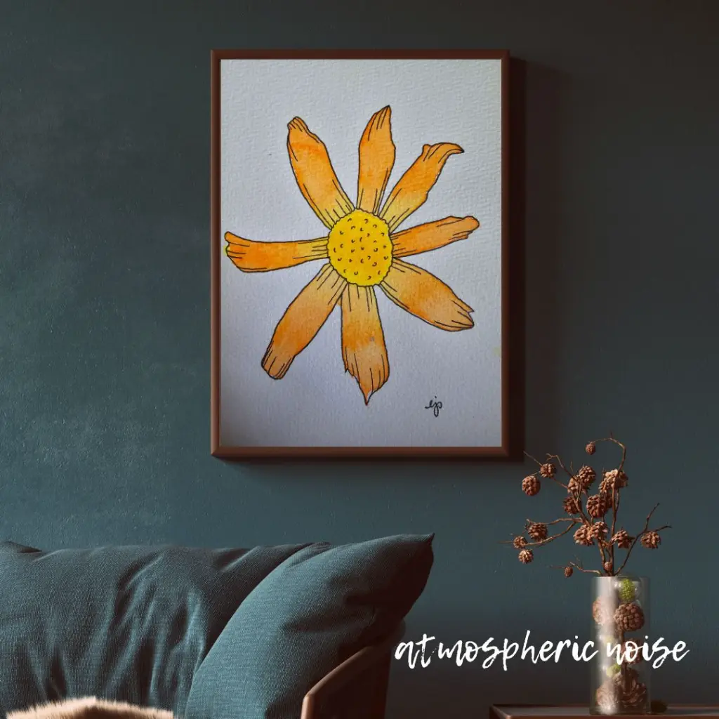 Blue Wall Art Photo Frame Mockup for Instagram Post.webp