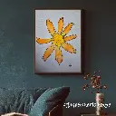 Blue Wall Art Photo Frame Mockup for Instagram Post.webp