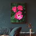 Blue Wall Art Photo Frame Mockup for Instagram Post.webp