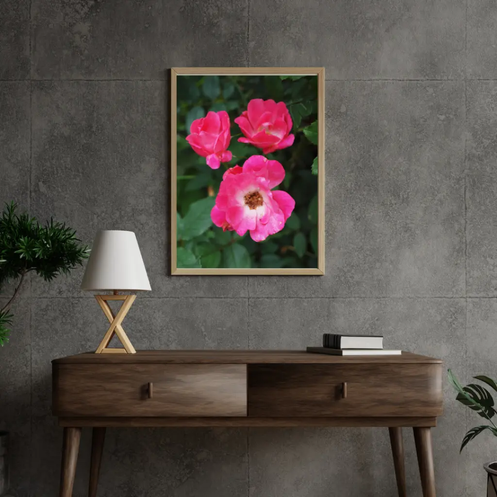 Grey 3D Industrial Style Wall Frame Mockup Instagram Post.webp