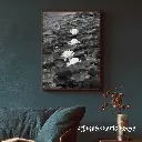Blue Wall Art Photo Frame Mockup for Instagram Post.webp