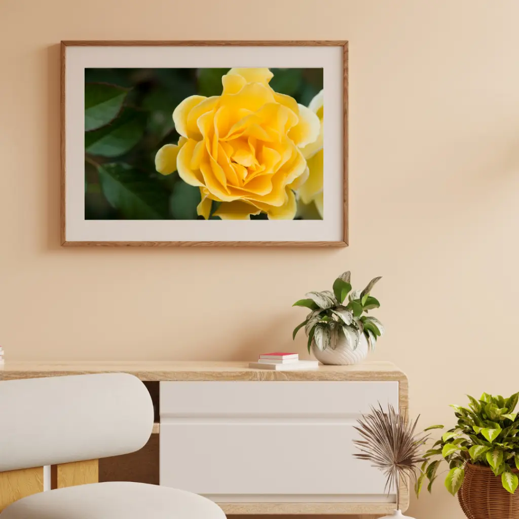 Brown Minimalist 3D Illustration Wall Frame Mockup Instagram Post.webp