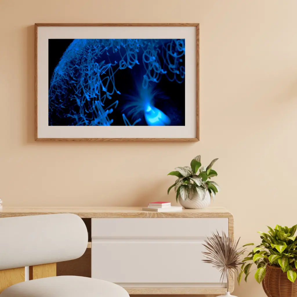 Brown Minimalist 3D Illustration Wall Frame Mockup Instagram Post.webp