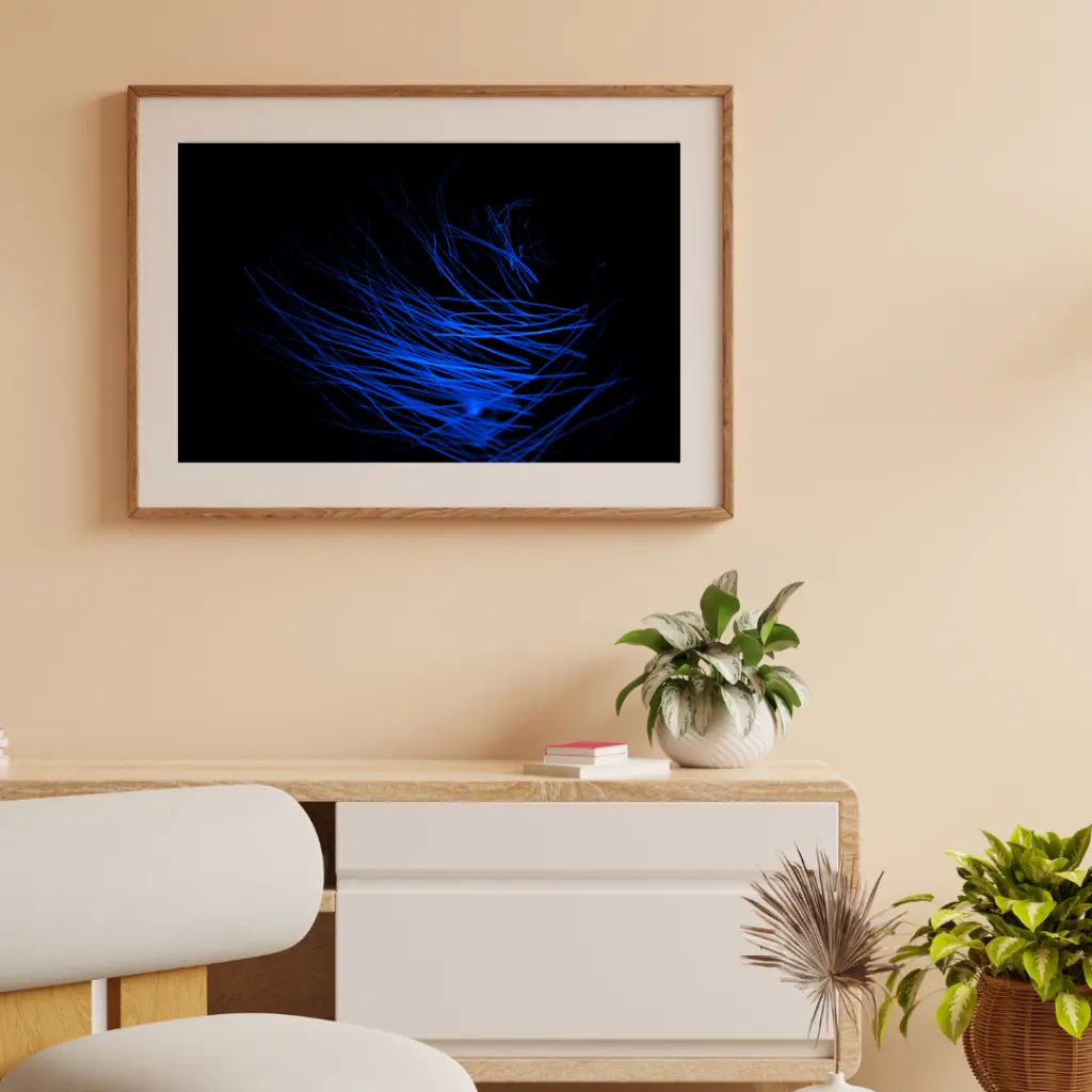 Brown Minimalist 3D Illustration Wall Frame Mockup Instagram Post.webp
