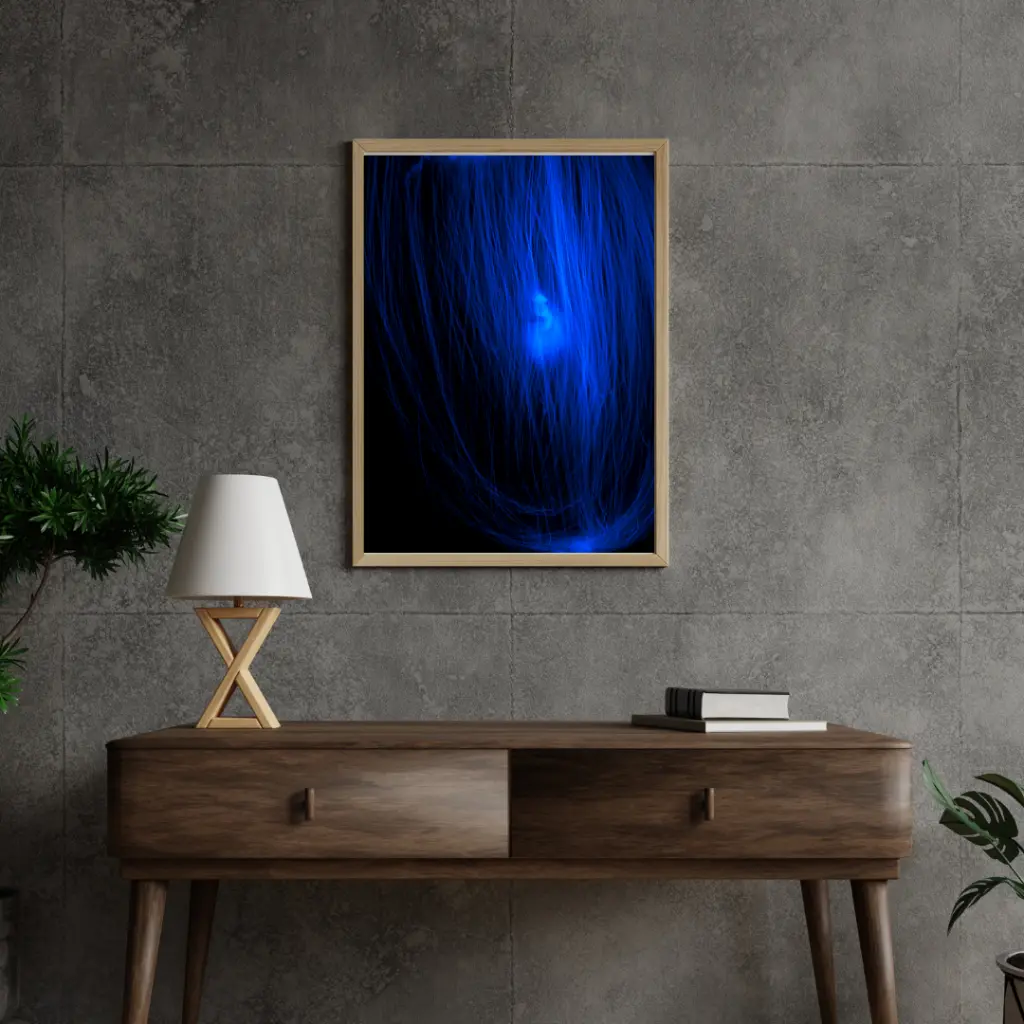 Grey 3D Industrial Style Wall Frame Mockup Instagram Post.webp