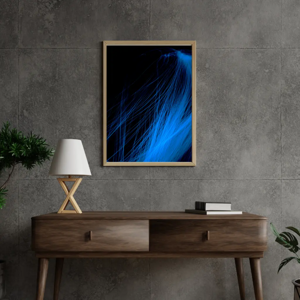 Grey 3D Industrial Style Wall Frame Mockup Instagram Post.webp