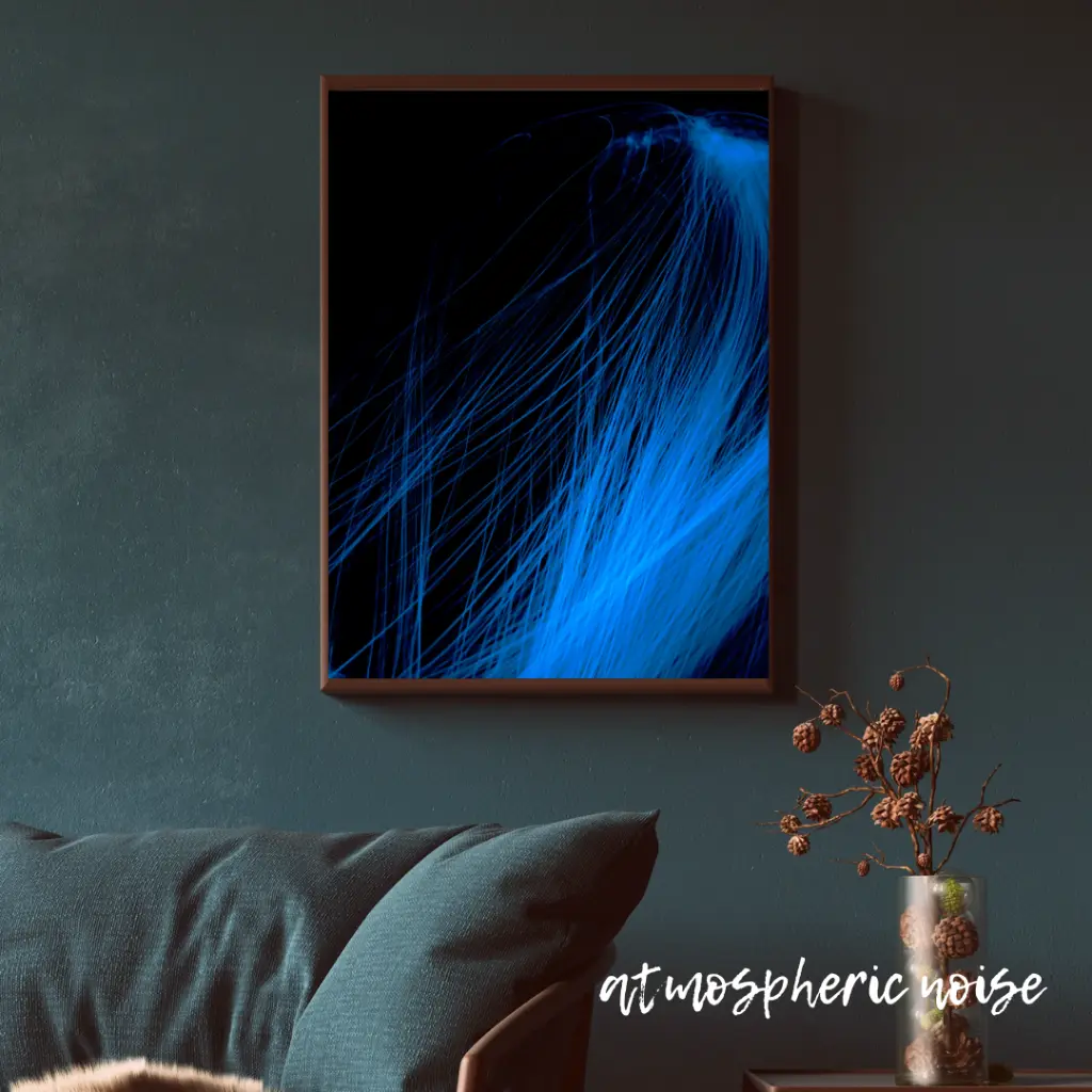 Blue Wall Art Photo Frame Mockup for Instagram Post.webp