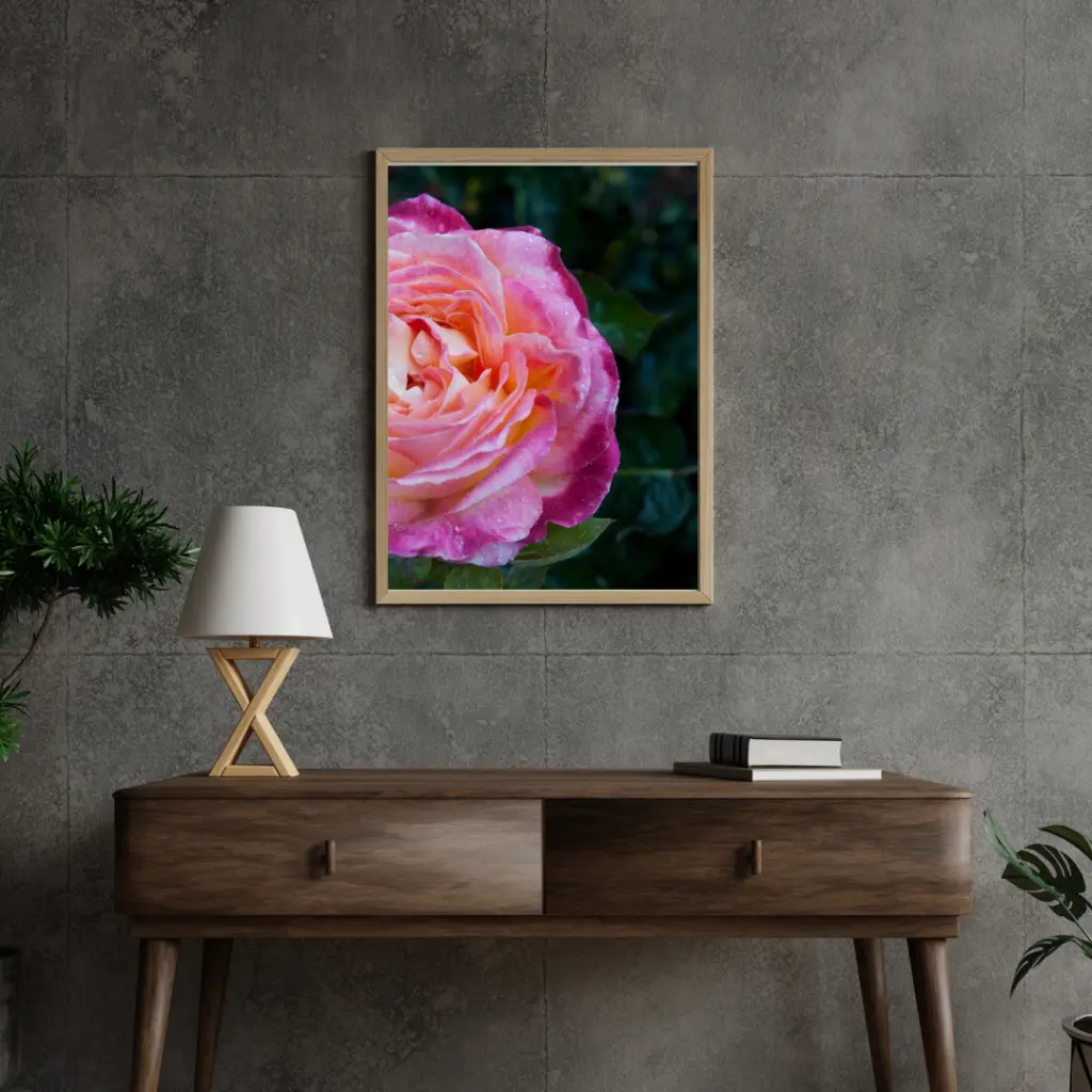 Grey 3D Industrial Style Wall Frame Mockup Instagram Post.webp