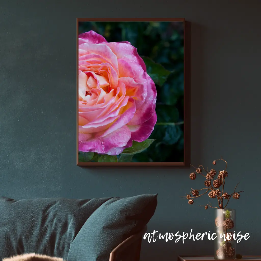 Blue Wall Art Photo Frame Mockup for Instagram Post.webp
