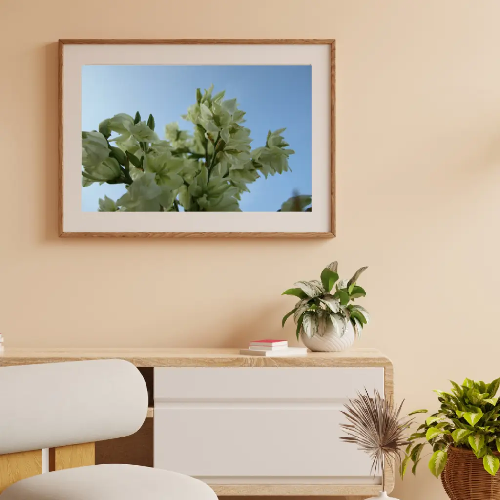 Brown Minimalist 3D Illustration Wall Frame Mockup Instagram Post.webp