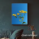 Blue Wall Art Photo Frame Mockup for Instagram Post (1).webp