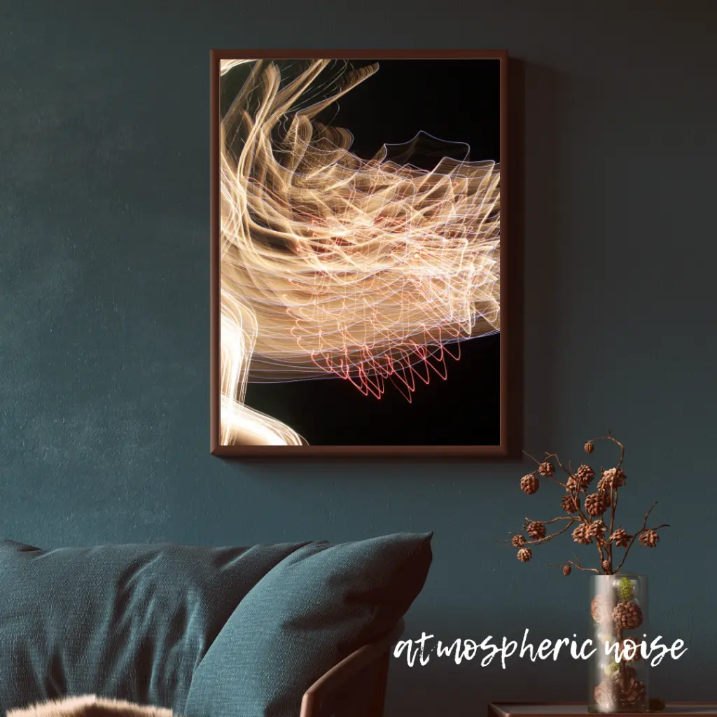 Blue Wall Art Photo Frame Mockup for Instagram Post.webp