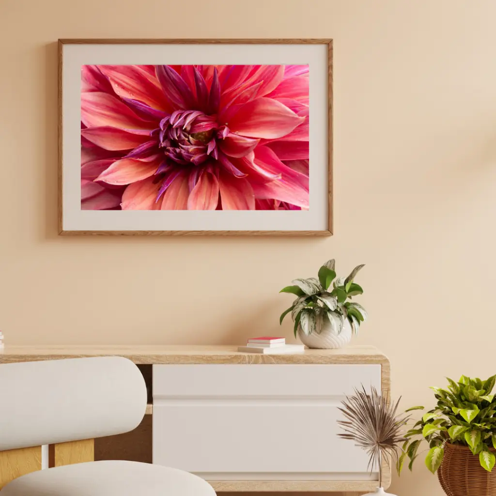 Brown Minimalist 3D Illustration Wall Frame Mockup Instagram Post.webp