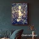 Blue Wall Art Photo Frame Mockup for Instagram Post.webp
