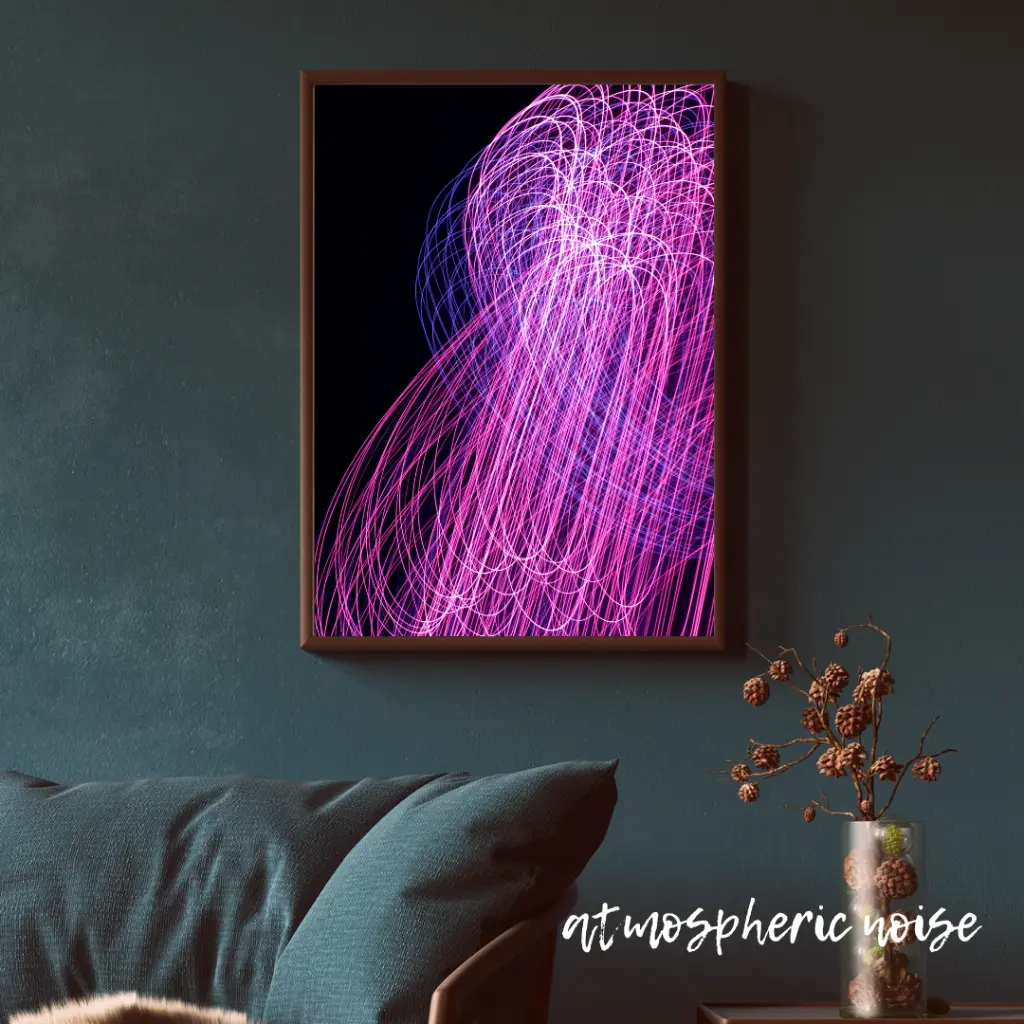 Blue Wall Art Photo Frame Mockup for Instagram Post.webp