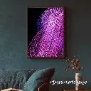 Blue Wall Art Photo Frame Mockup for Instagram Post.webp