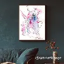 Blue Wall Art Photo Frame Mockup for Instagram Post.webp