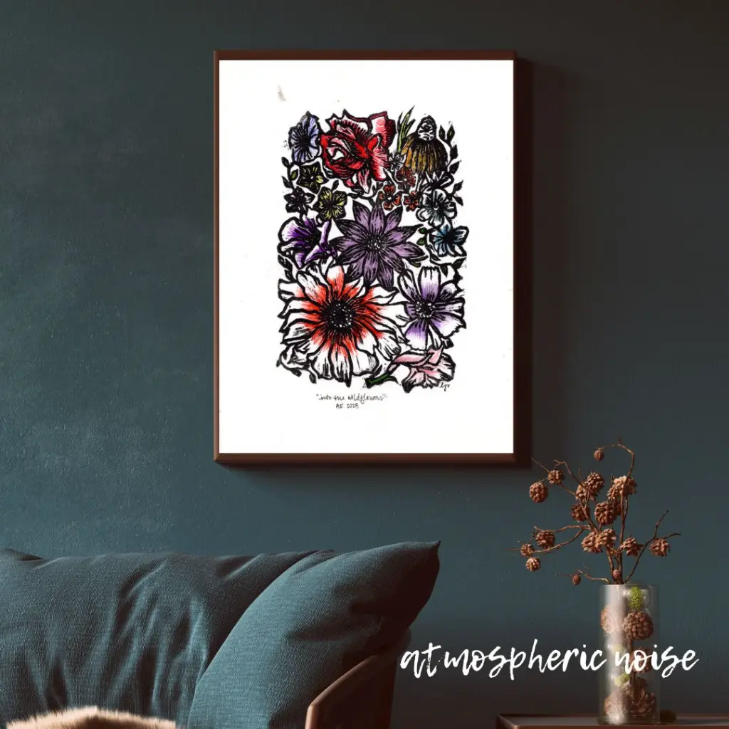 Blue Wall Art Photo Frame Mockup for Instagram Post.webp