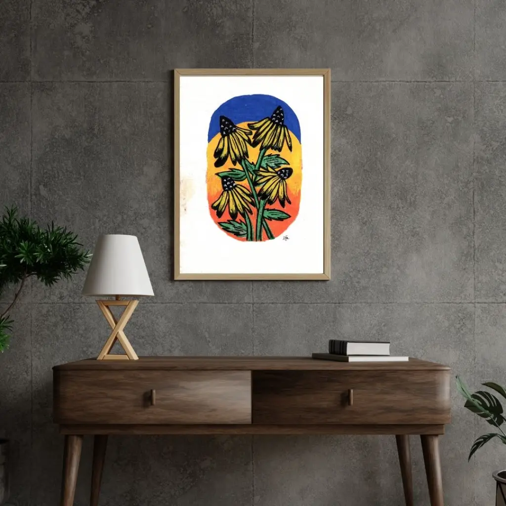 Grey 3D Industrial Style Wall Frame Mockup Instagram Post.webp