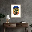 Grey 3D Industrial Style Wall Frame Mockup Instagram Post.webp