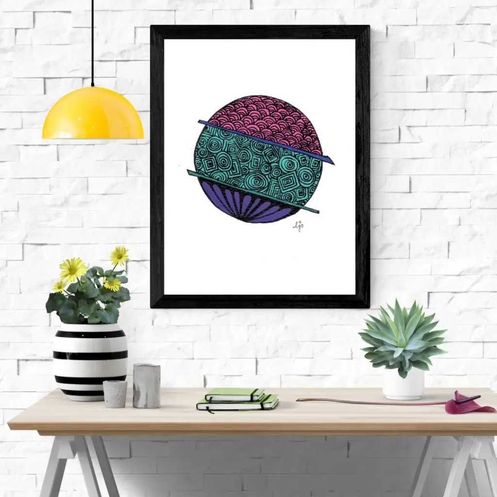 White Brick Wall Mockup Frame Quote Instagram Post.webp