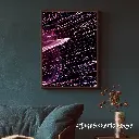 Blue Wall Art Photo Frame Mockup for Instagram Post.webp