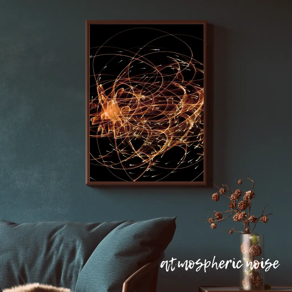 Blue Wall Art Photo Frame Mockup for Instagram Post.webp