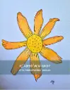 Sunny Days Flower Drawing Reproduction Print