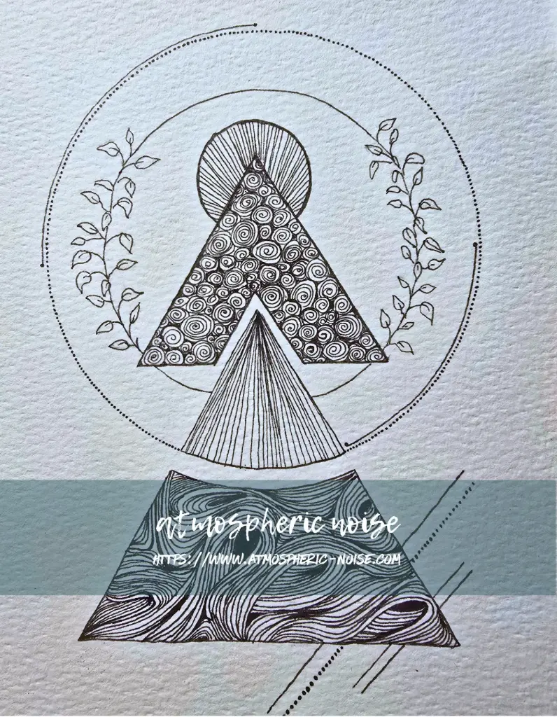 "Mountain Peak" Drawing Un/Framed Reproduction Print