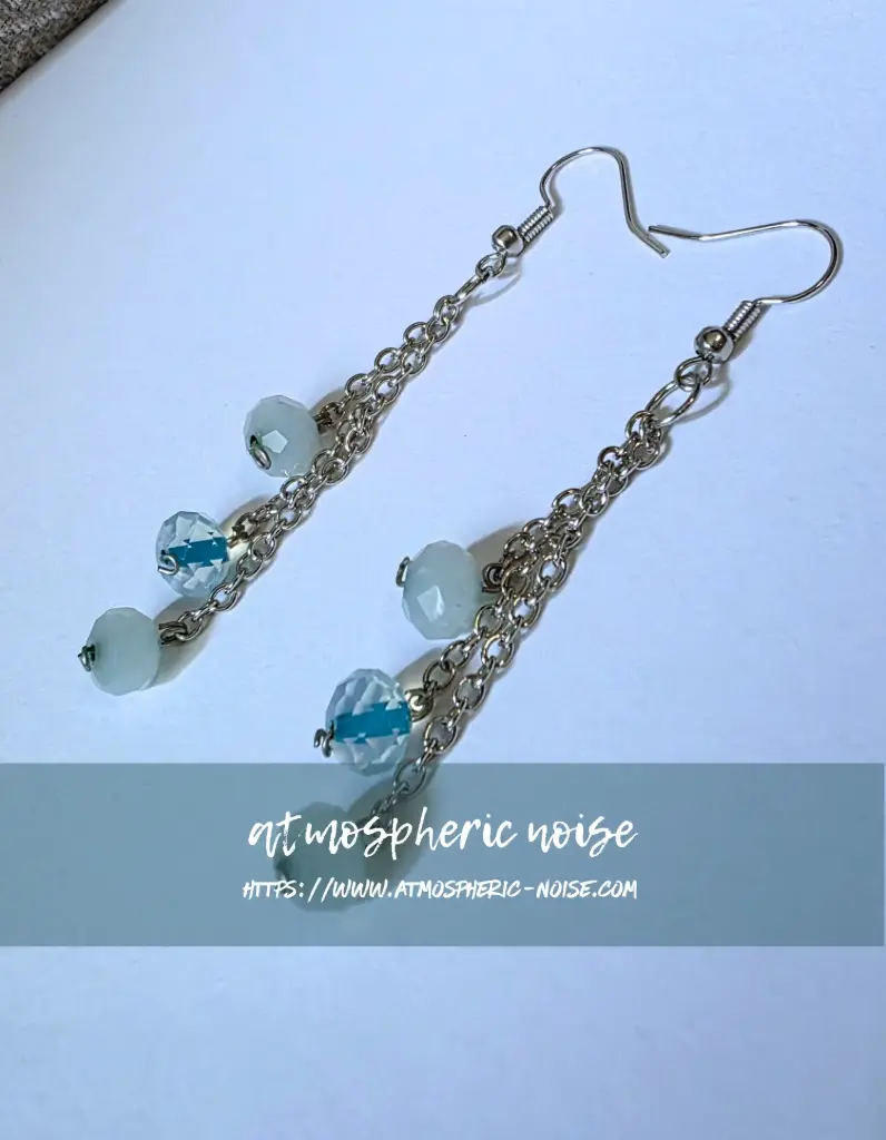 Drop Chain Beaded Dangly Handmade Earrings